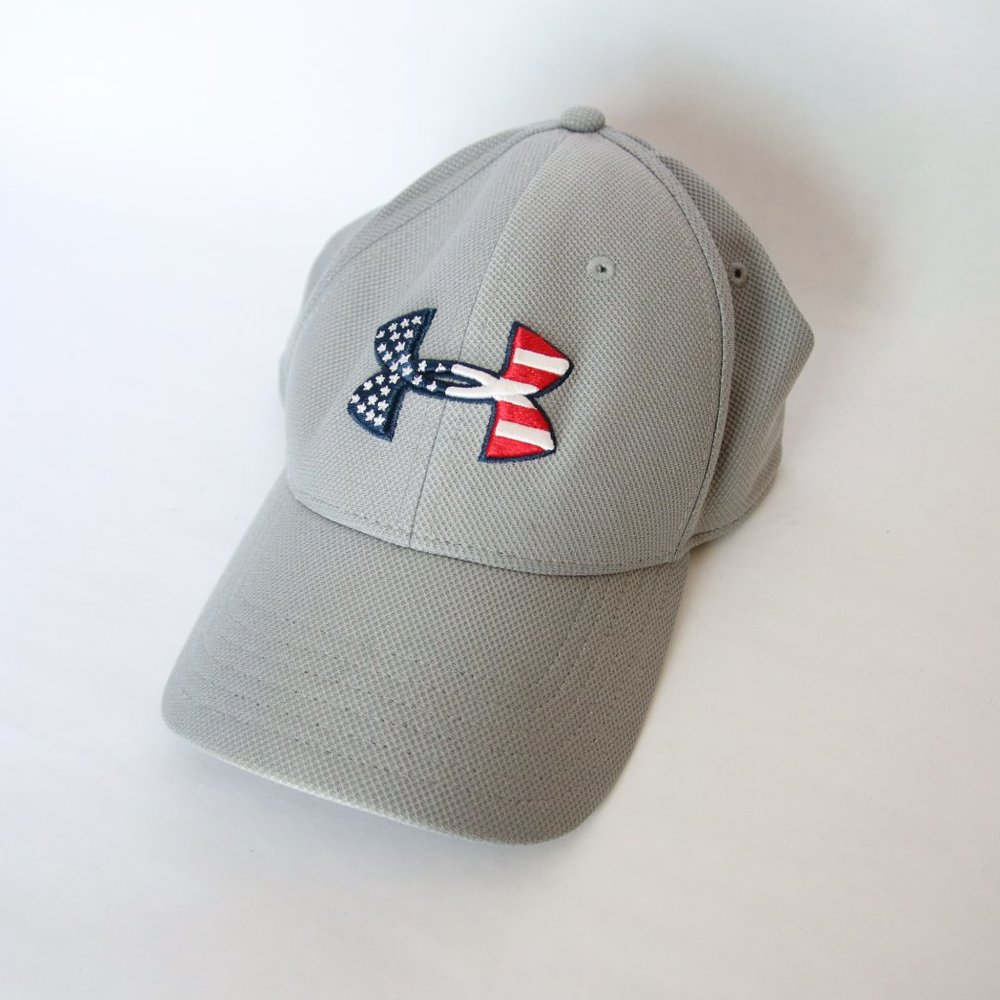 Under Armour Grey Stretch USA Hat